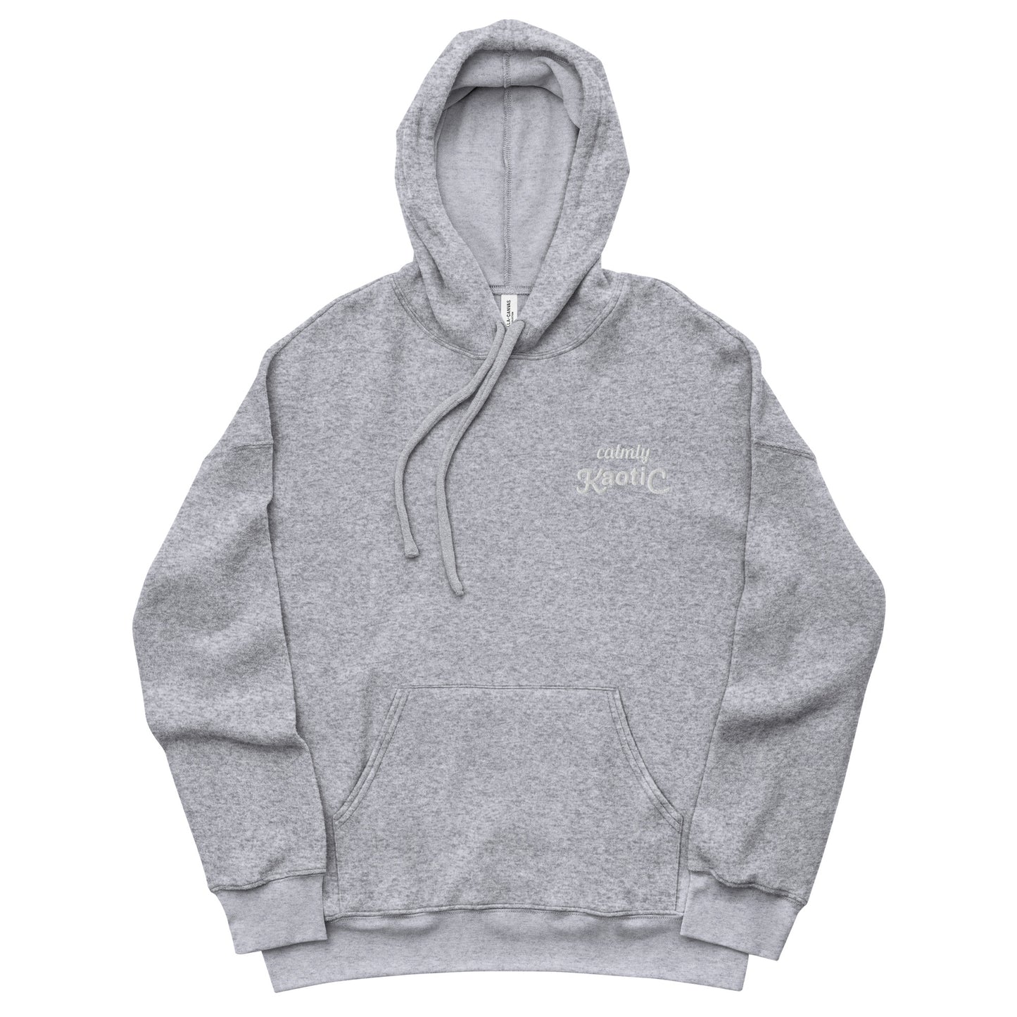 Unisex sueded fleece hoodie