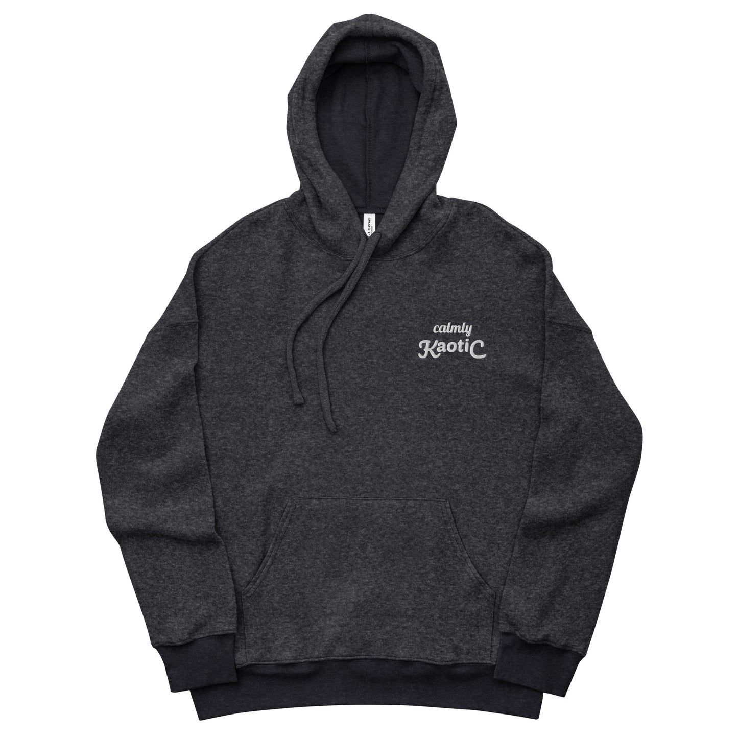 Unisex sueded fleece hoodie