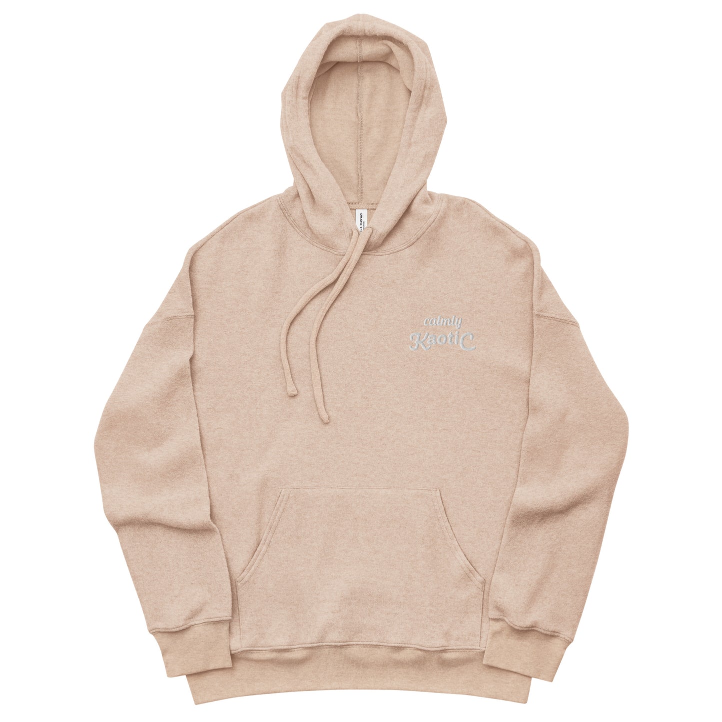 Unisex sueded fleece hoodie