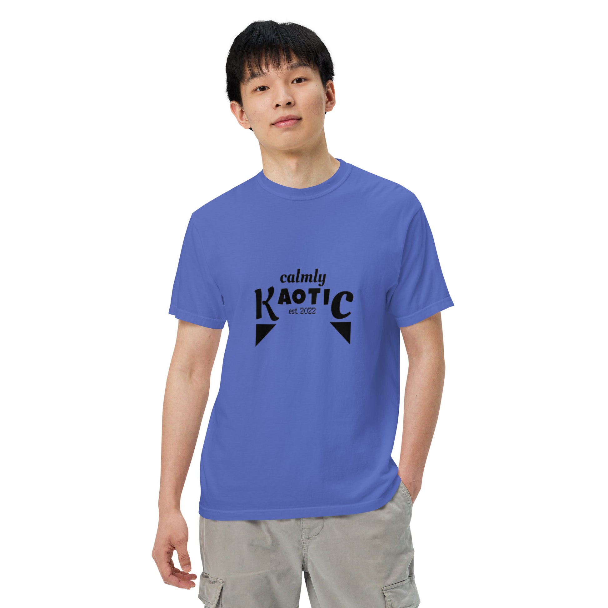 Men's garment-dyed heavyweight t-shirt – Calmly Kaotic